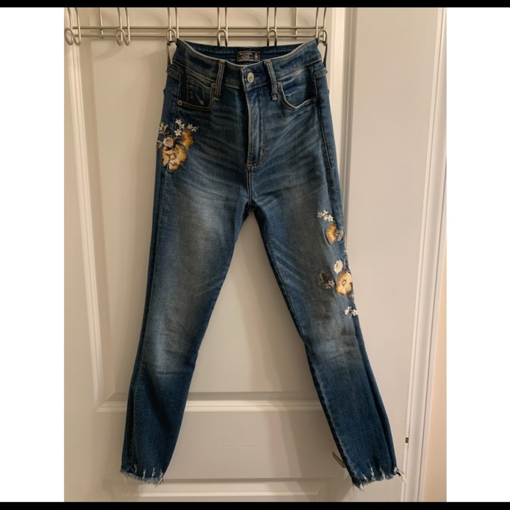 Embroidered Amercrombie Jeans